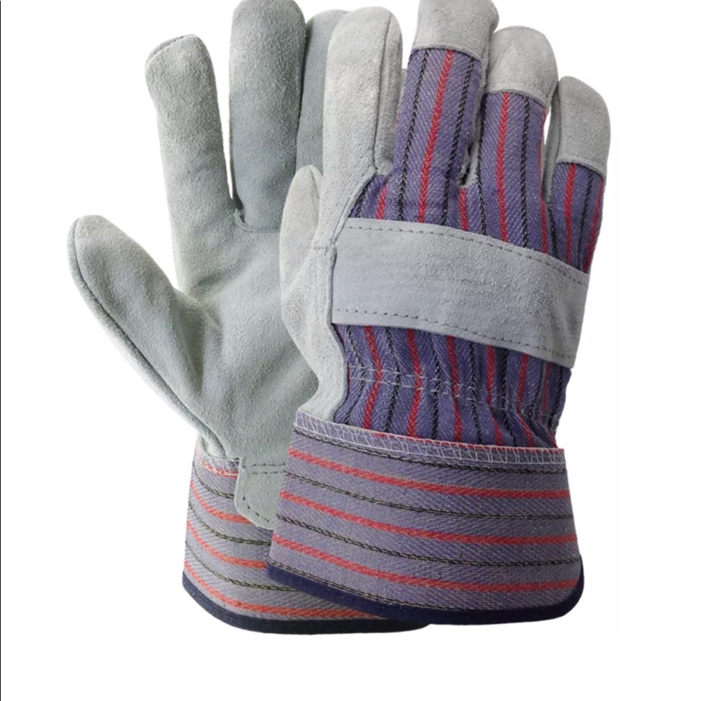Leather working gloves 12 pair